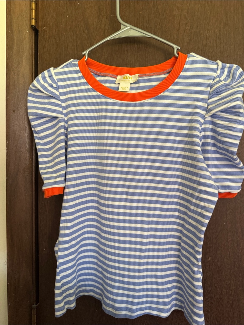 Maeve Anthropologie ribbed tee
